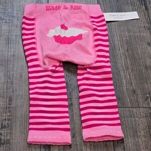 NWT Blade and Rose Pink Cupcake Leggings Tights Baby Girls 6 12 Months